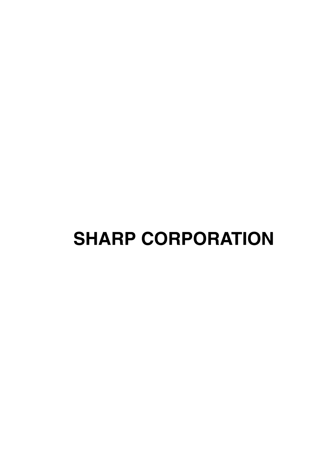 Sharp PG-M15X appendix Sharp Corporation 