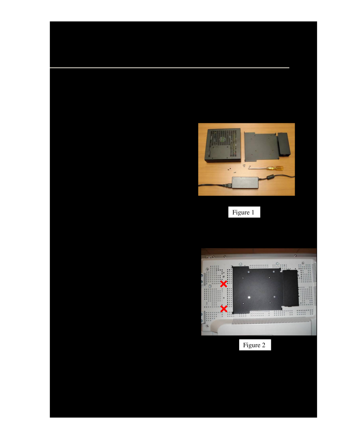 Sharp PNTPC2W7A manual Mounting PN-TPC2W7A on Sharp PN-L Series Displays, Items needed, Attach the mounting plate 