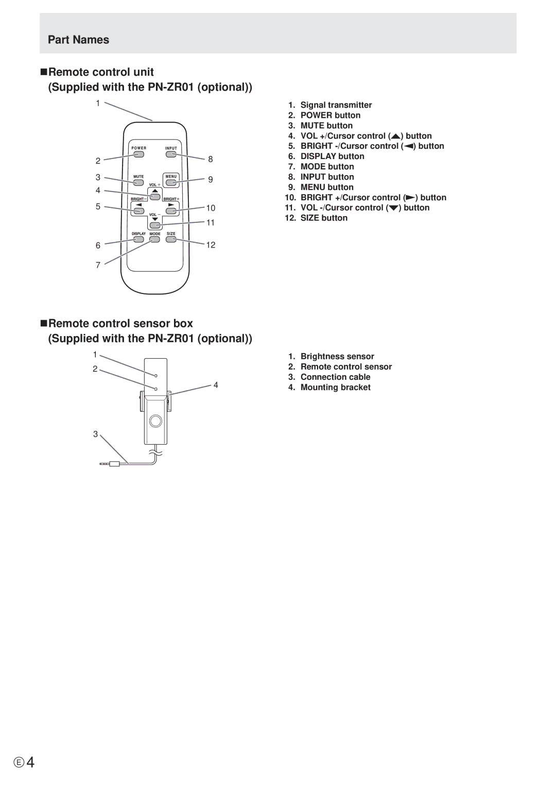 Sharp PN-V601 manual 