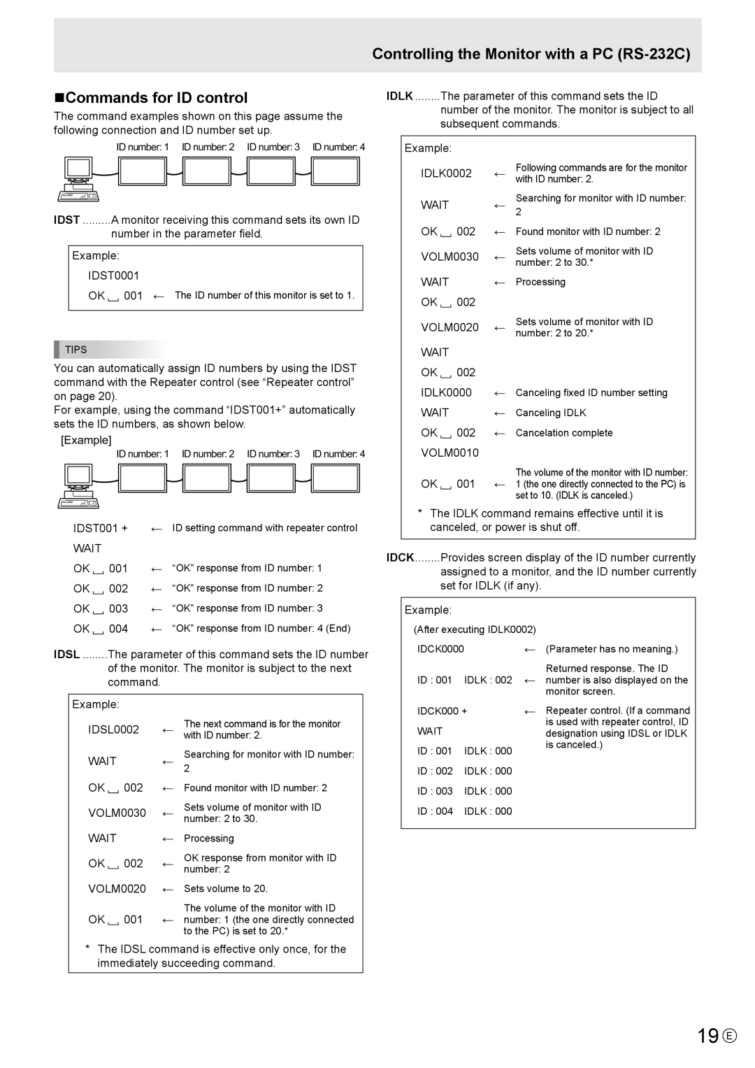 Sharp PN-V601 manual 19 E 