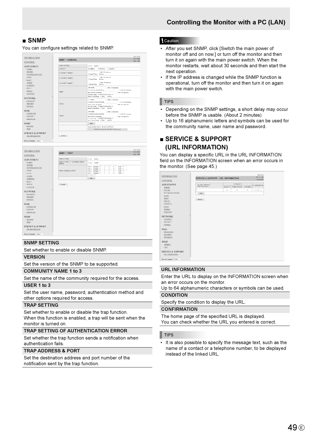 Sharp PN-E702, PNE702 operation manual 49 E 