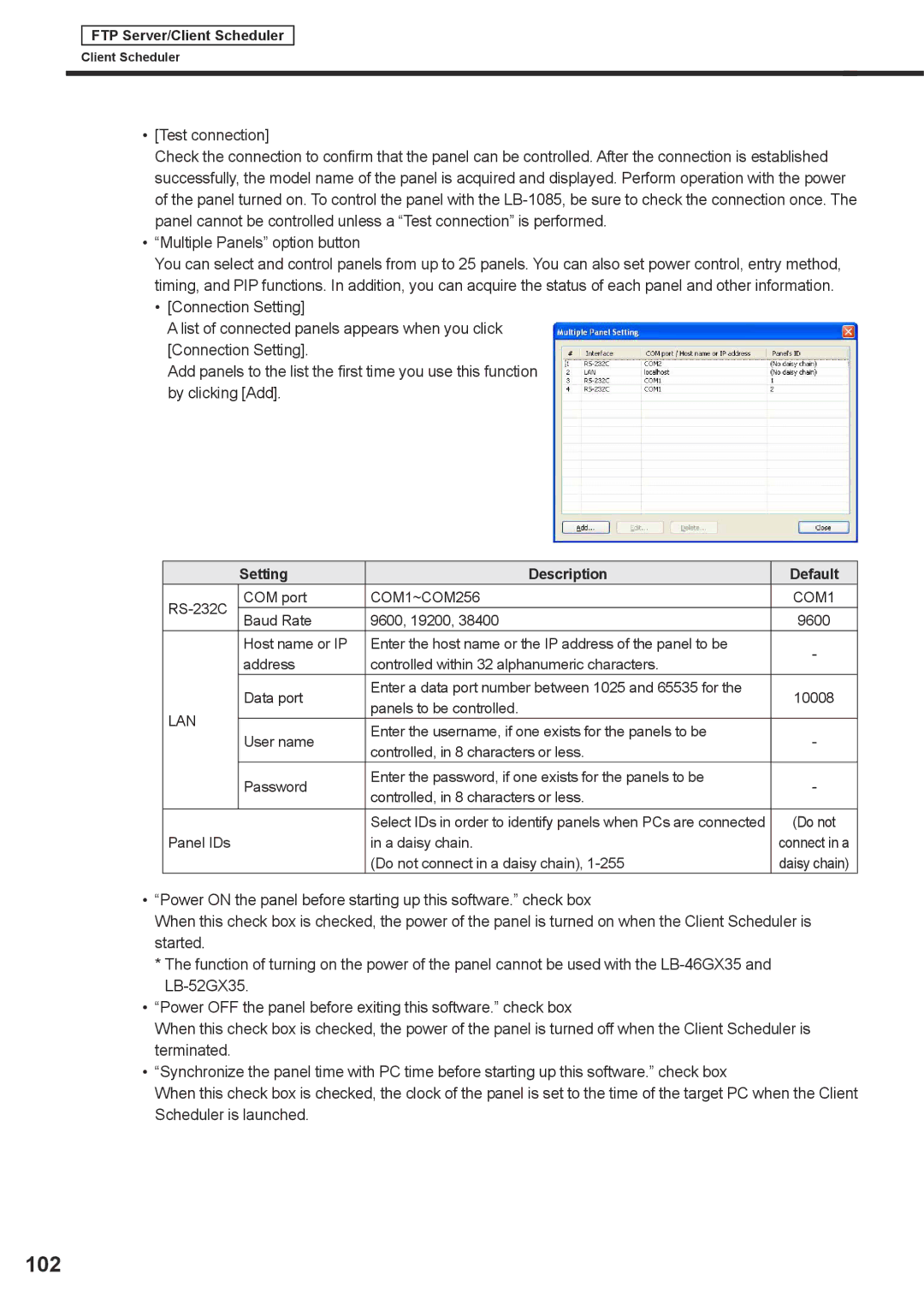 Sharp PNSV01 operation manual 102 