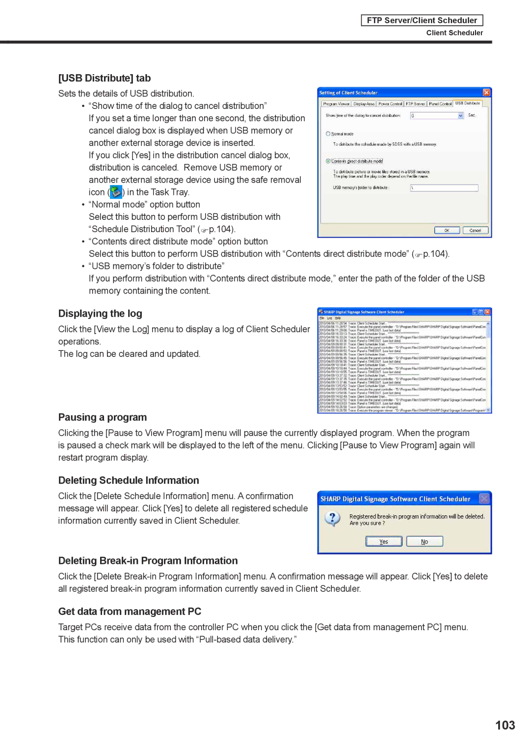 Sharp PNSV01 operation manual 103 