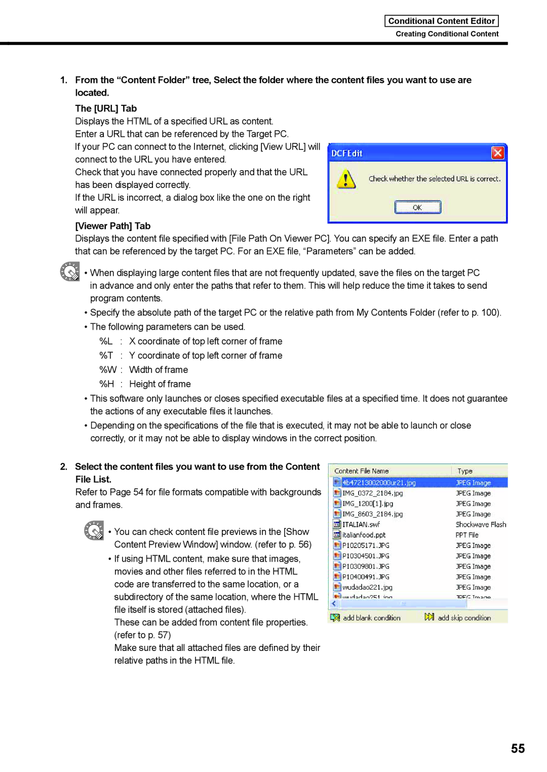 Sharp PNSV01 operation manual Coordinate of top left corner of frame 