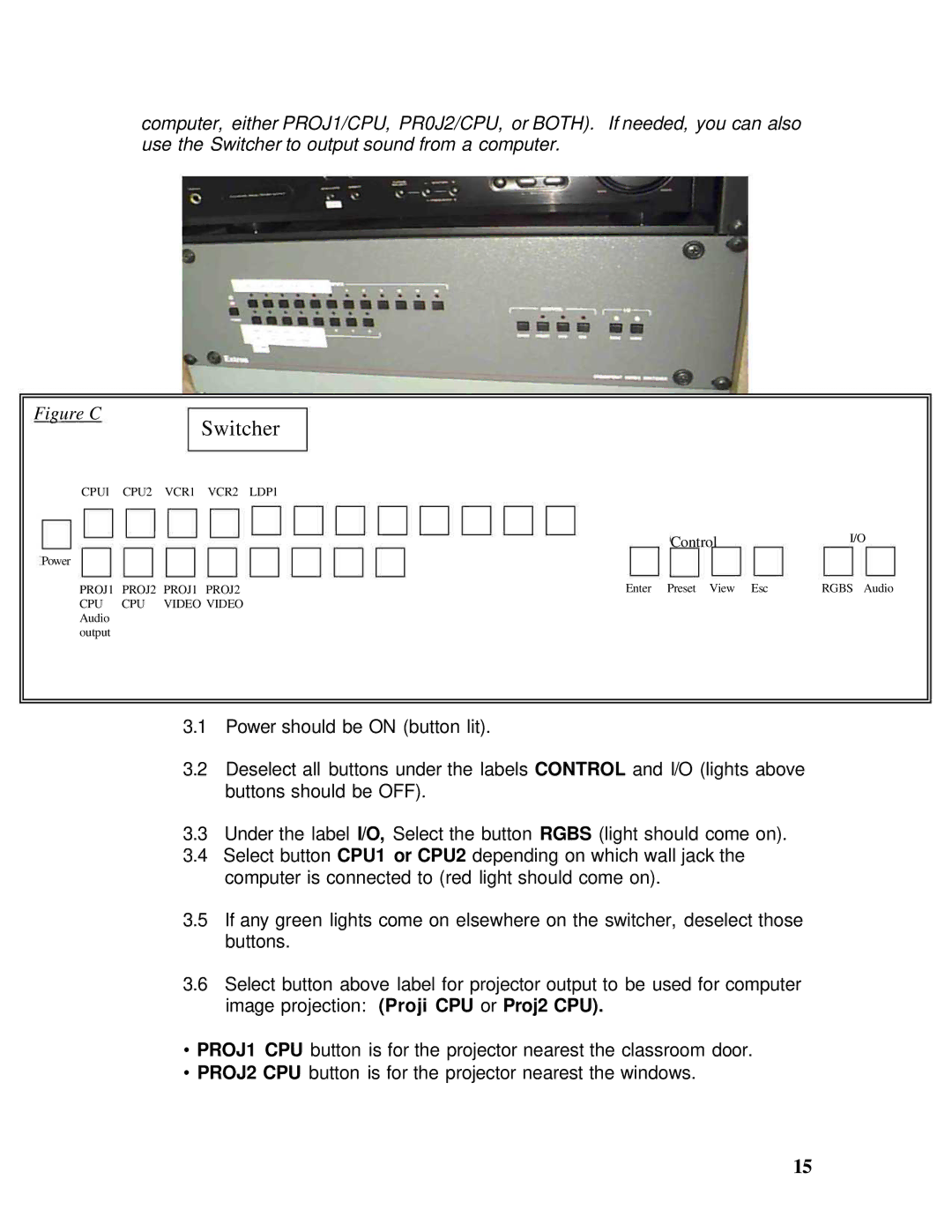 Sharp Projector Remote Control setup guide Switcher 