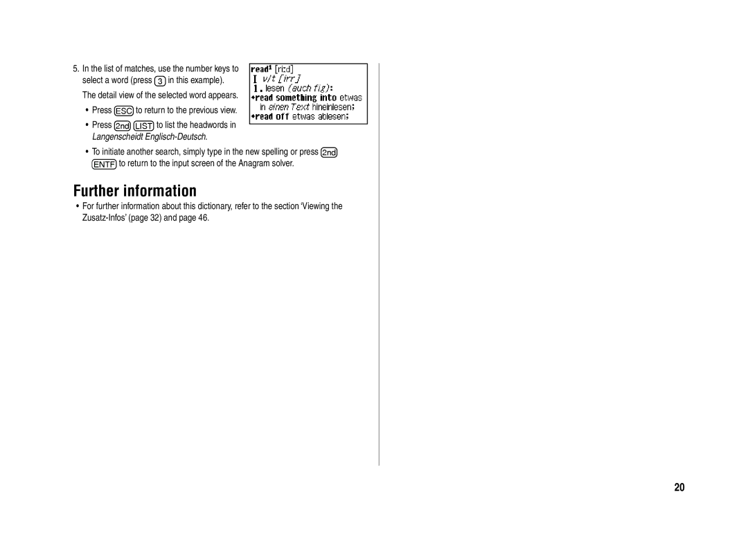 Sharp PW-E420 operation manual Further information 