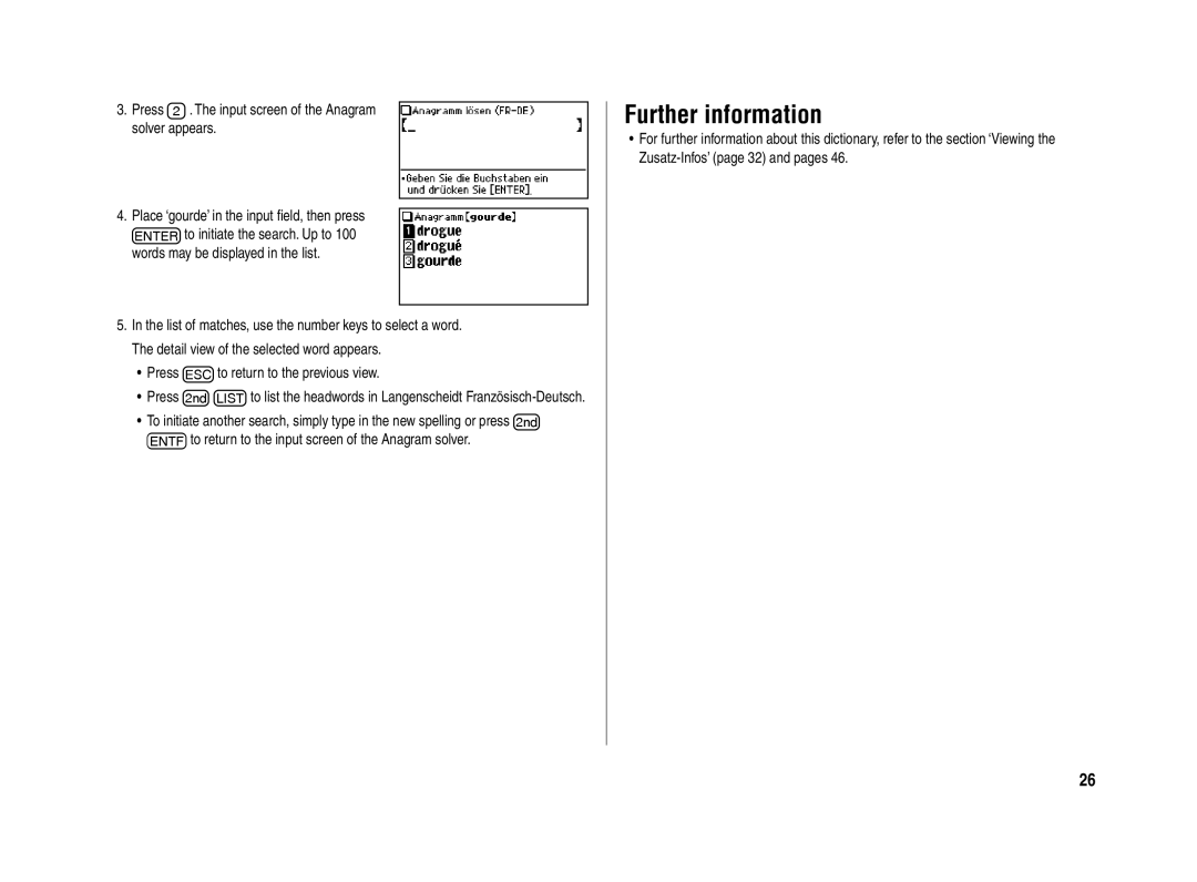 Sharp PW-E420 operation manual Further information 