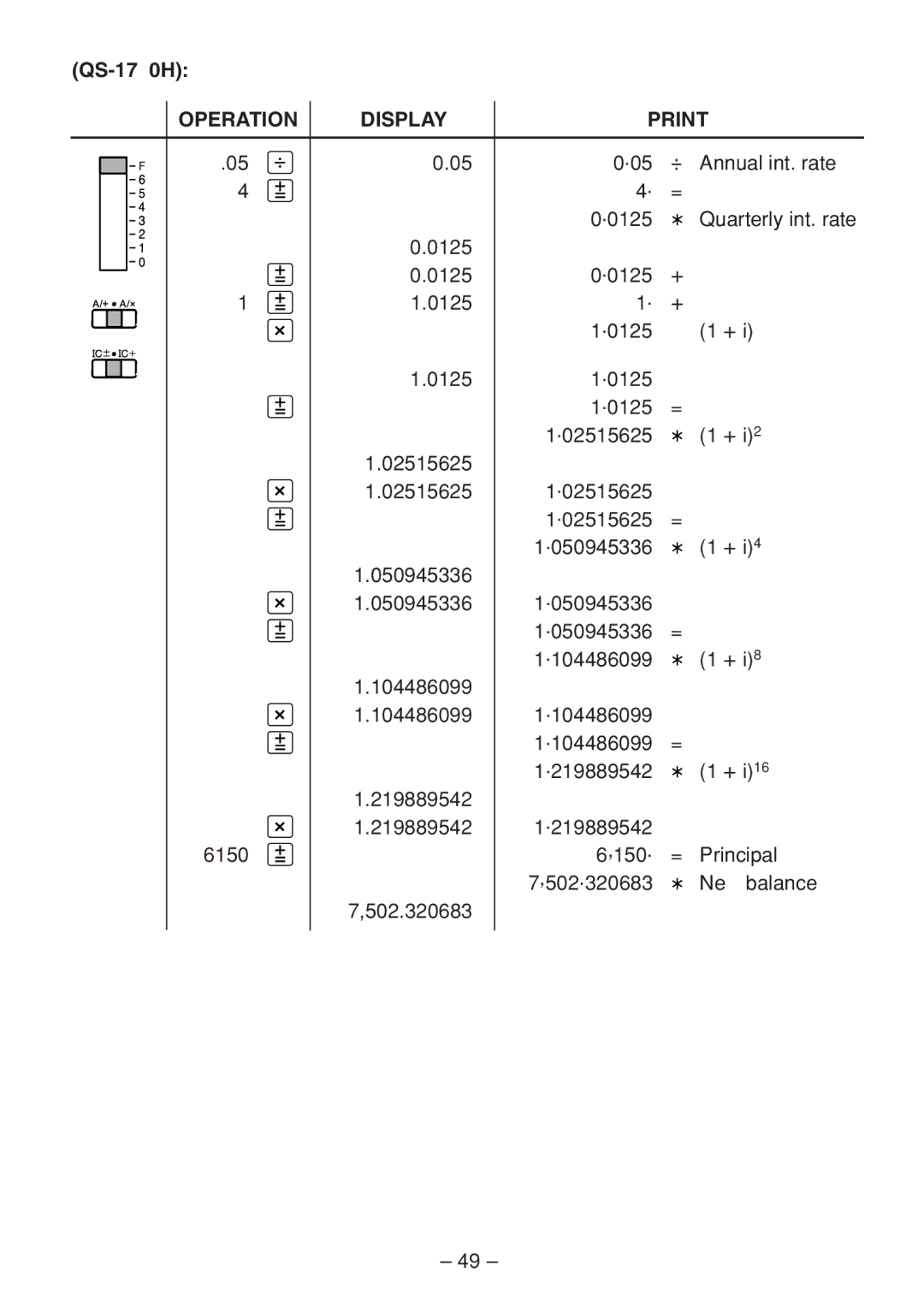 Sharp QS-2770H, QS-2760H operation manual QS-1760H 