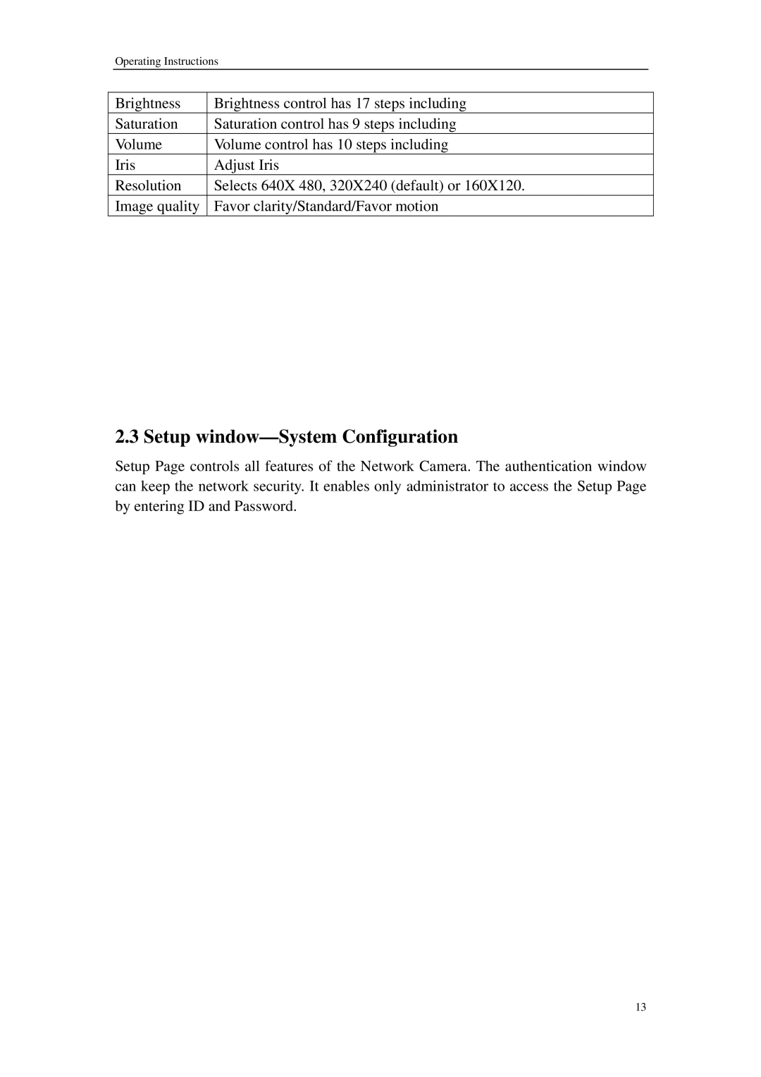 Sharp QSINUFO operating instructions Setup window-System Configuration 