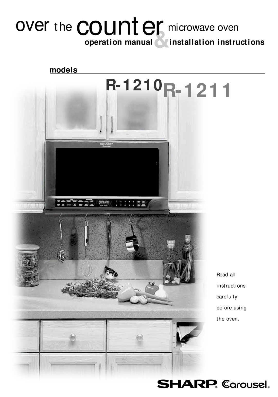 Sharp R-1210 operation manual 1210R-1211 