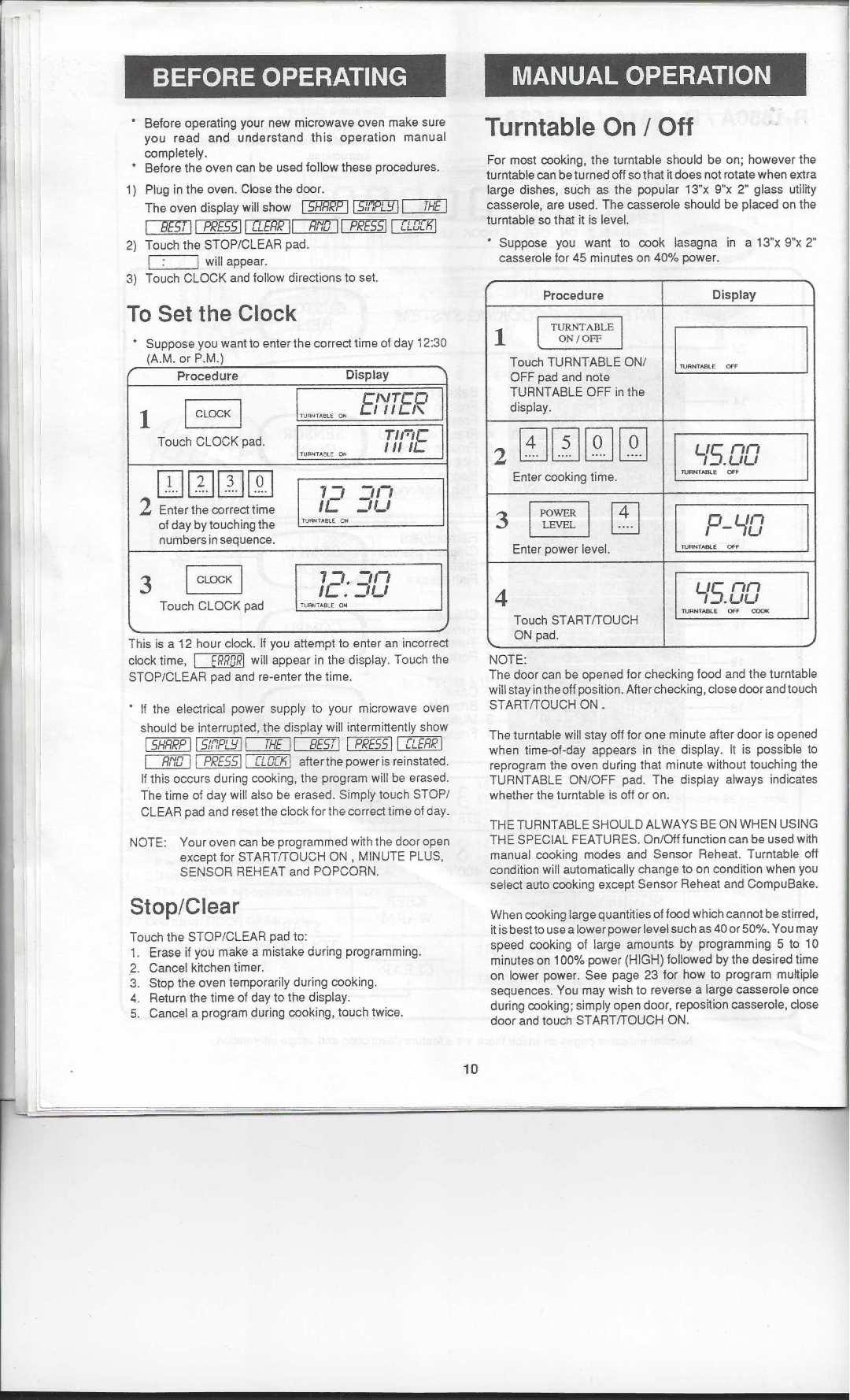 Sharp R-1850A, R-1852A, R-1851A manual DwmC2J 