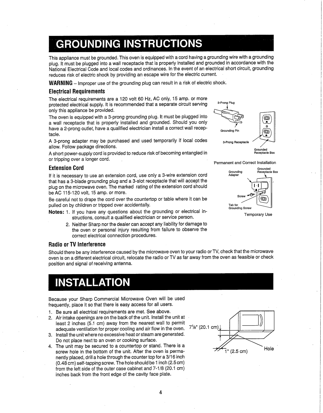 Sharp R-21LV, R-21LC, R-21LT manual 