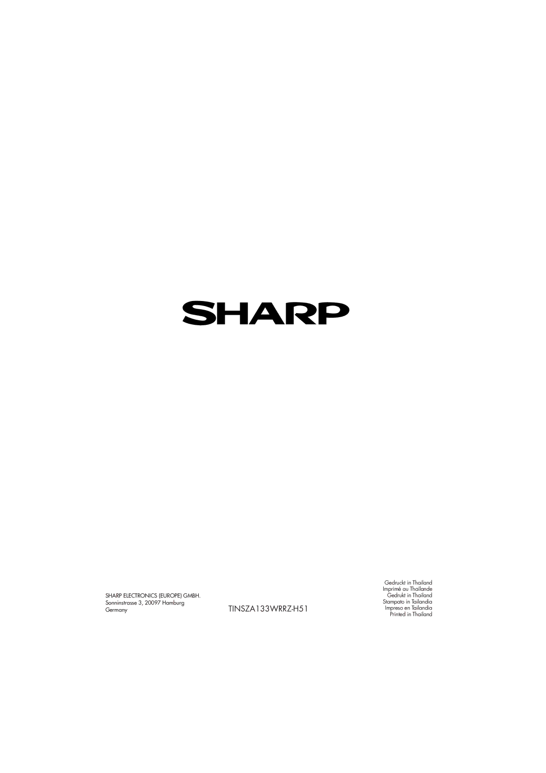 Sharp R-239 operation manual TINSZA133WRRZ-H51 