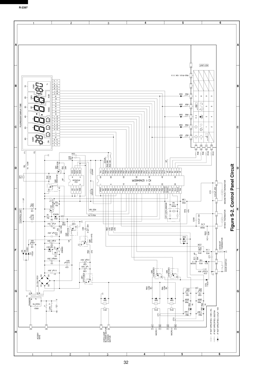 Sharp R-2397 service manual Circuit, C d e 