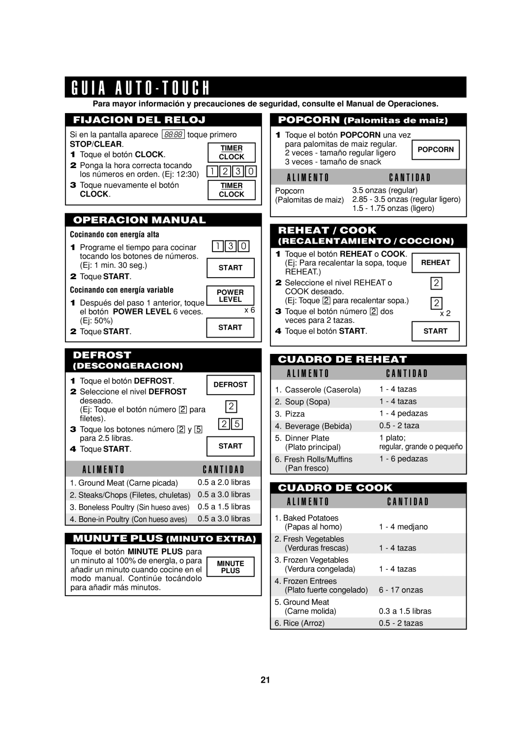 Sharp HW, R-305HK, R-308H, R-305H operation manual Cocinando con energía alta, Cocinando con energía variable 