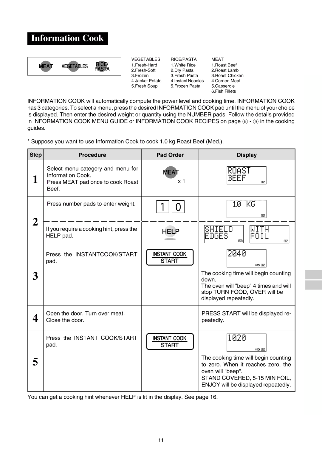 Sharp R-350E operation manual Information Cook, A S T, I E L D T H, G E S I L, Stand COVERED, 5-15 MIN Foil 