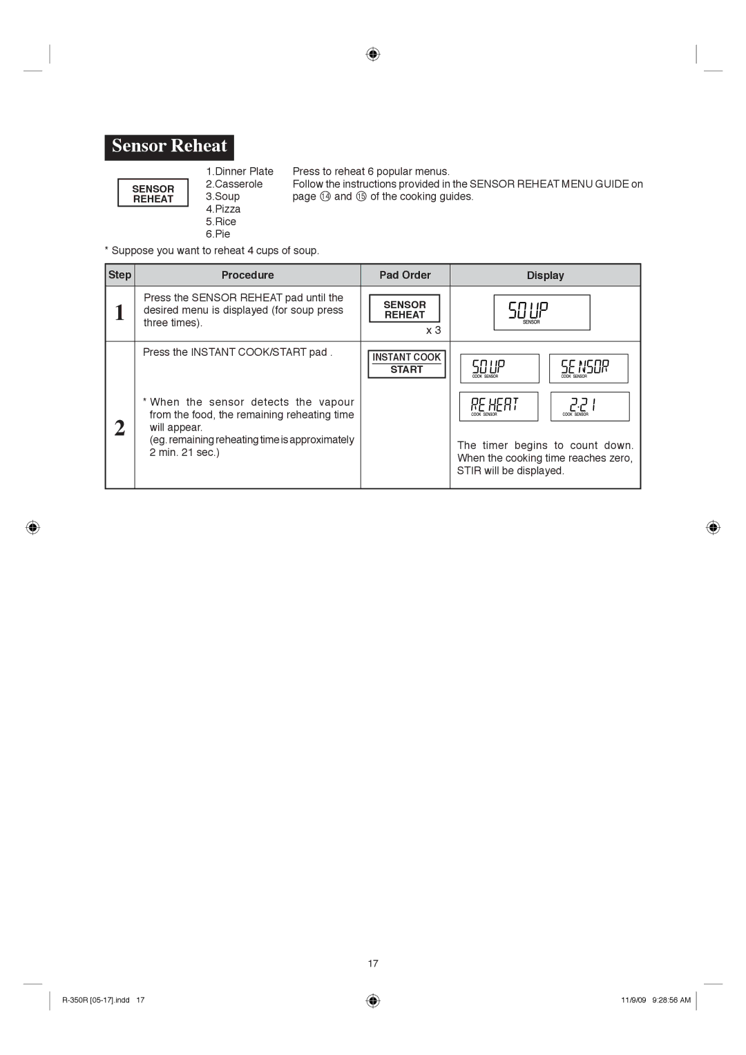 Sharp R-350R manual 