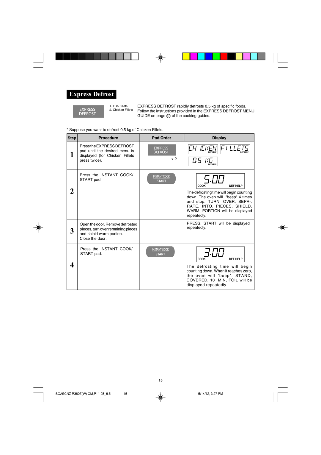 Sharp R-380Z(W) operation manual Express Defrost, RATE, INTO, PIECES, Shield 