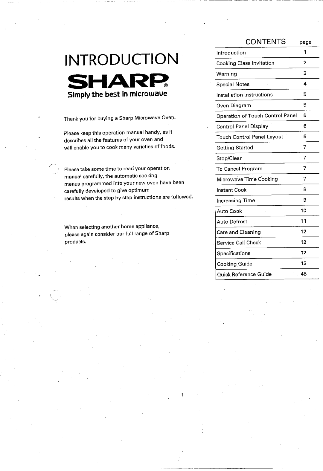 Sharp R-3S56 manual 