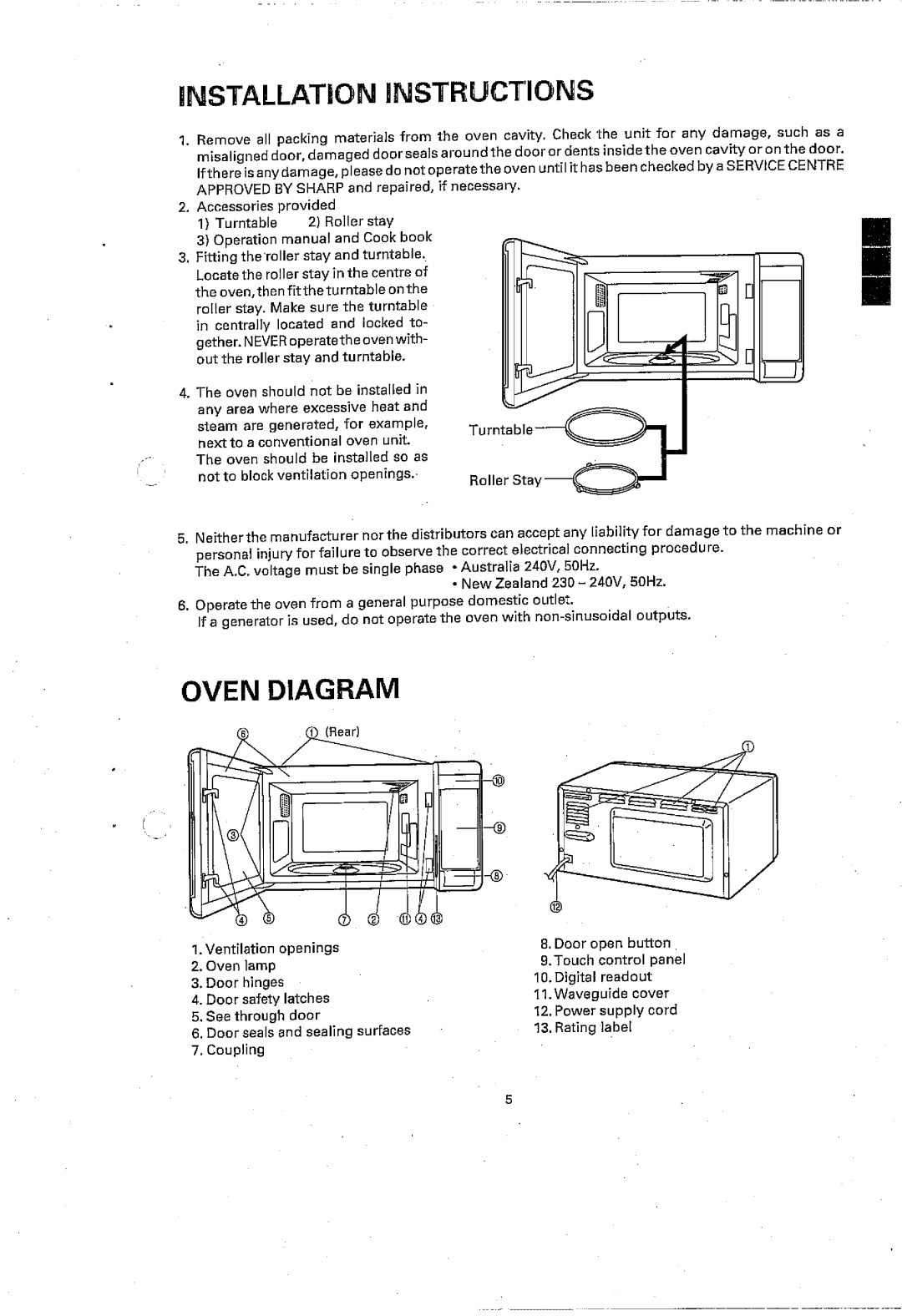 Sharp R-3S56 manual 