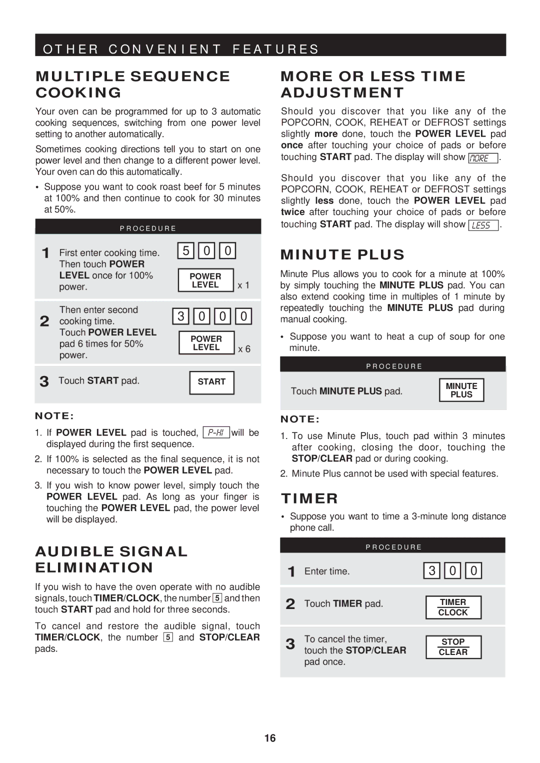 Sharp R-402FW warranty H E R C O N V E N I E N T F E a T U R E S 