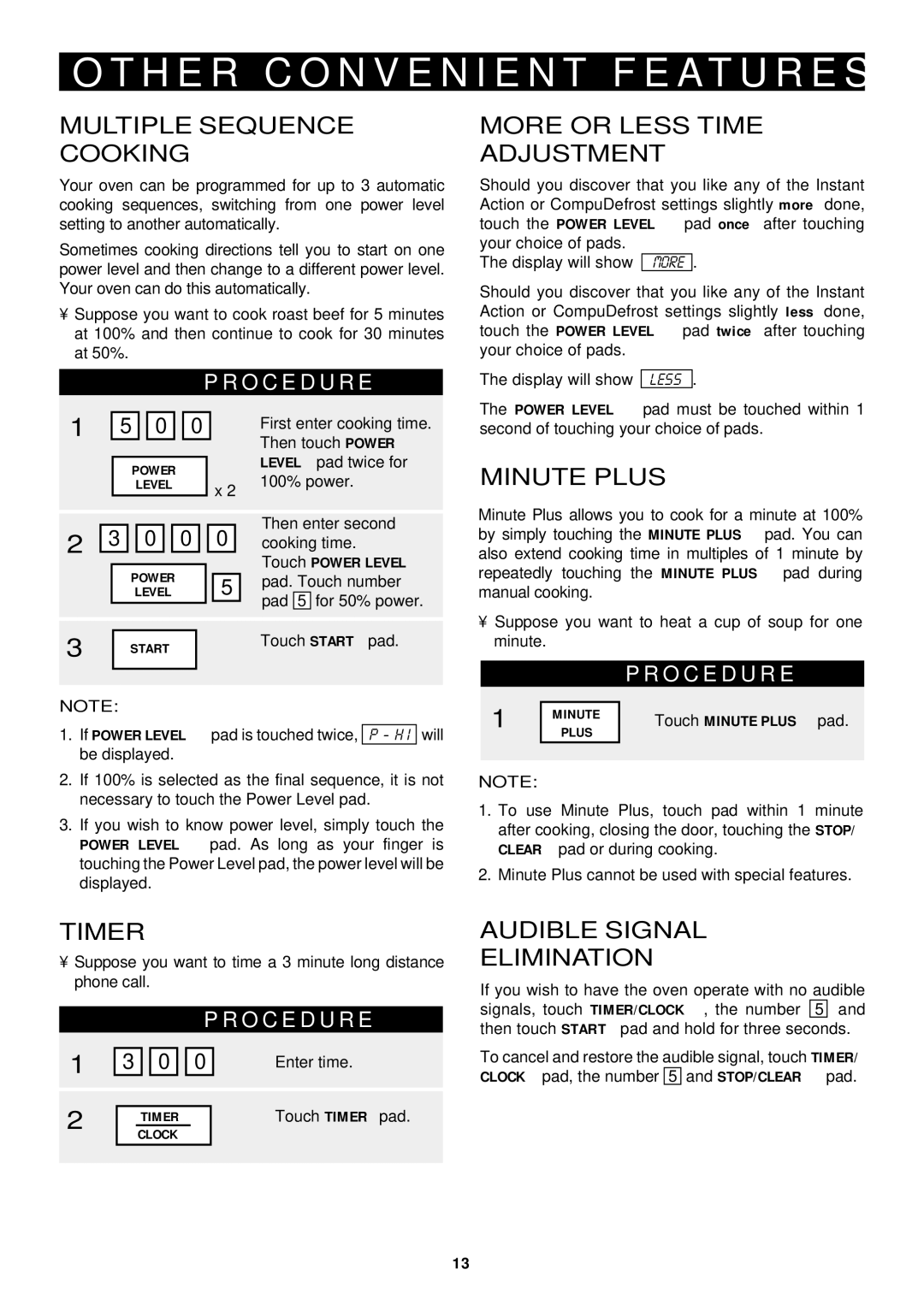 Sharp R-510D, R-410D operation manual H E R C O N V E N I E N T F E a T U R E S 