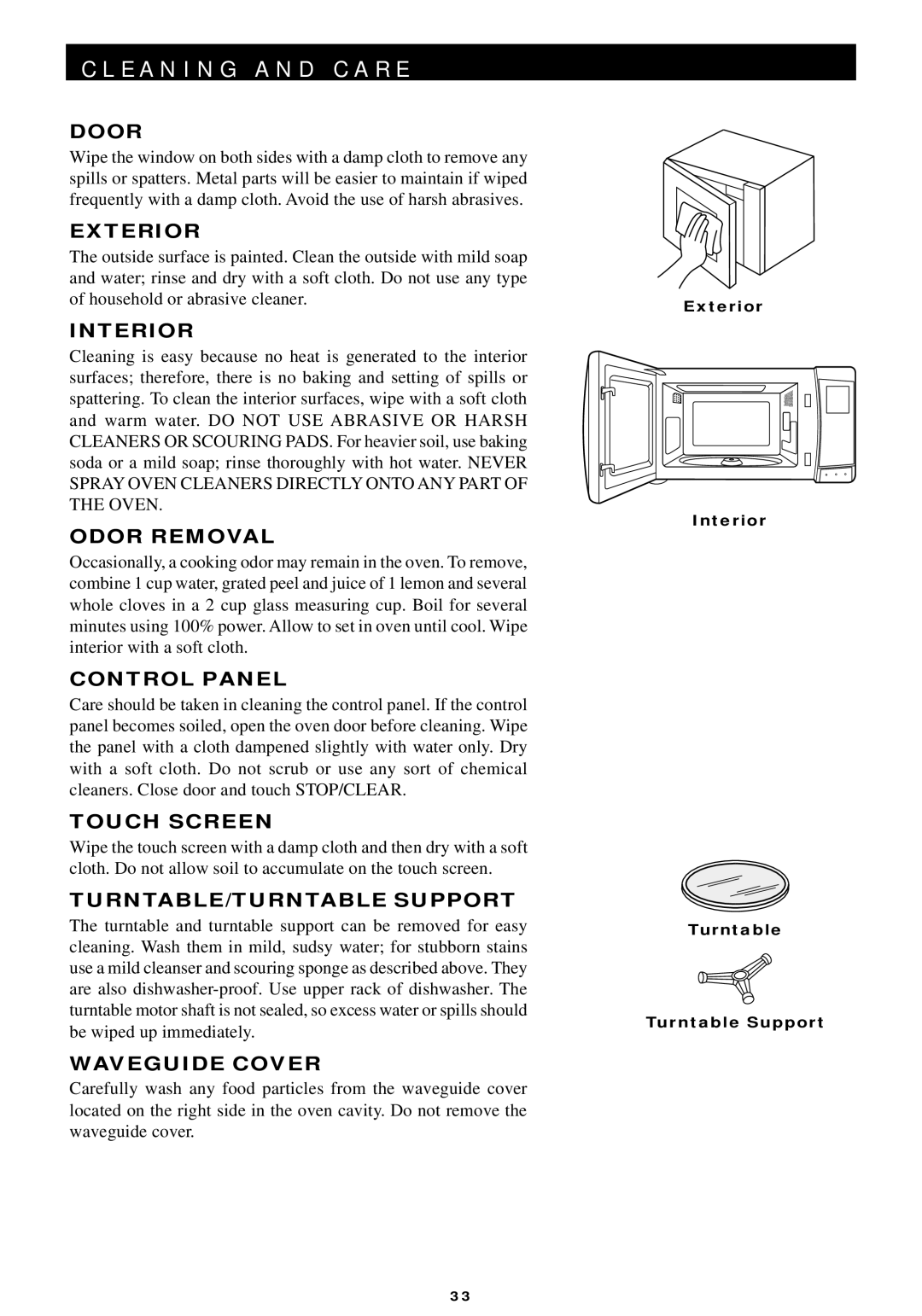 Sharp R-440/540 operation manual E a N I N G a N D C a R E 