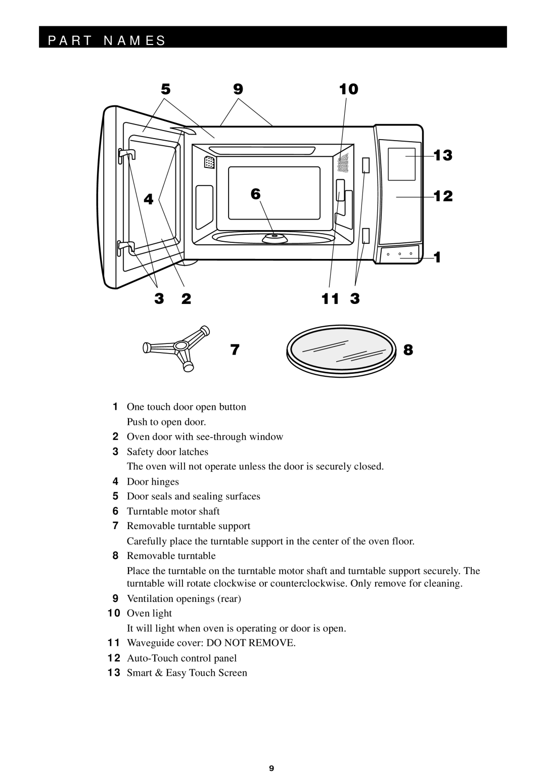 Sharp R-440/540 operation manual R T N a M E S 