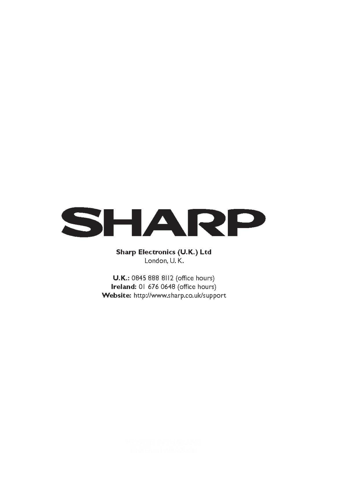 Sharp R-658 manual 