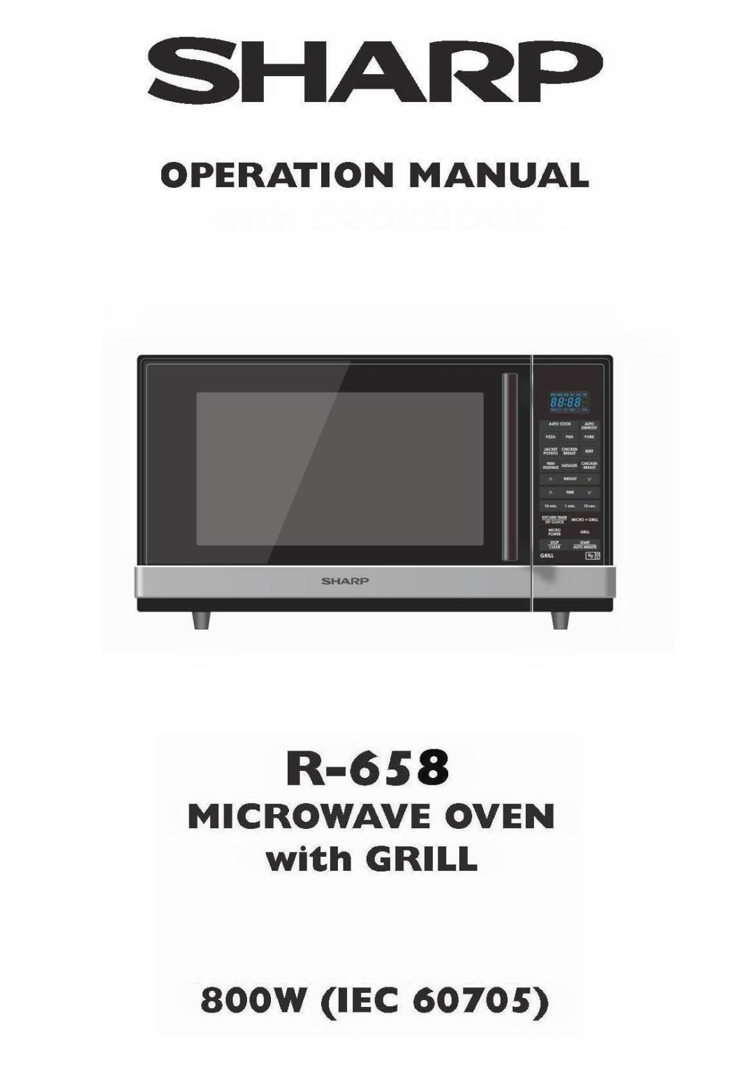 Sharp R-658 manual 