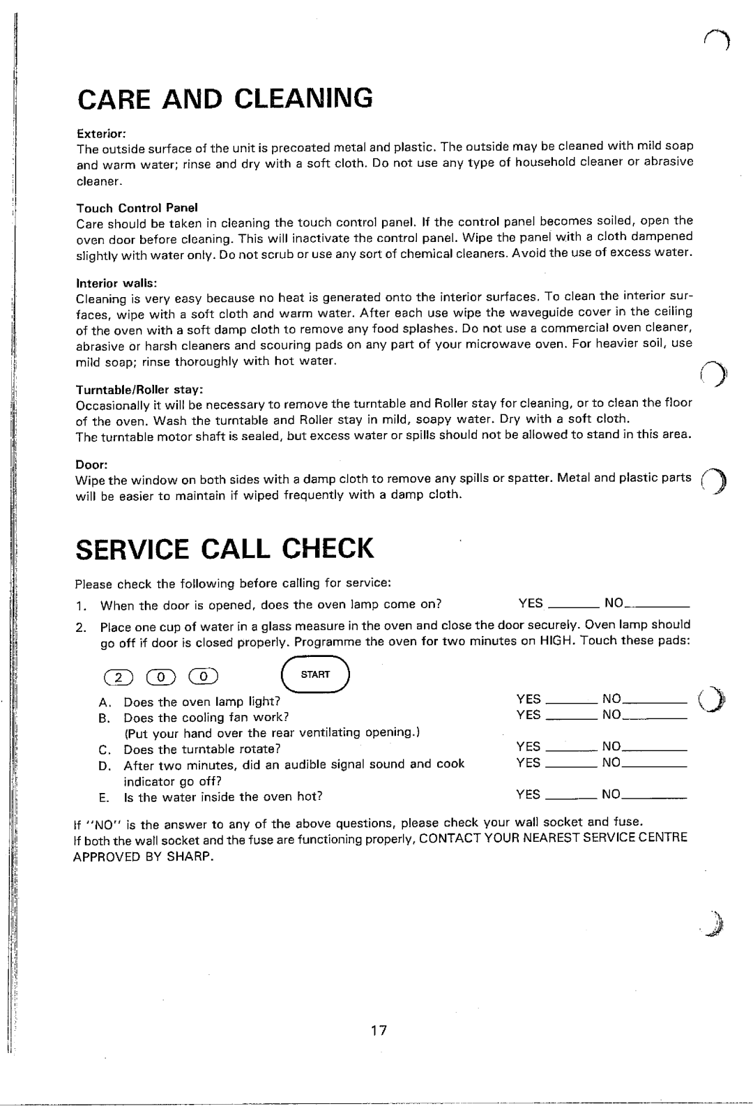 Sharp R-7370 manual 