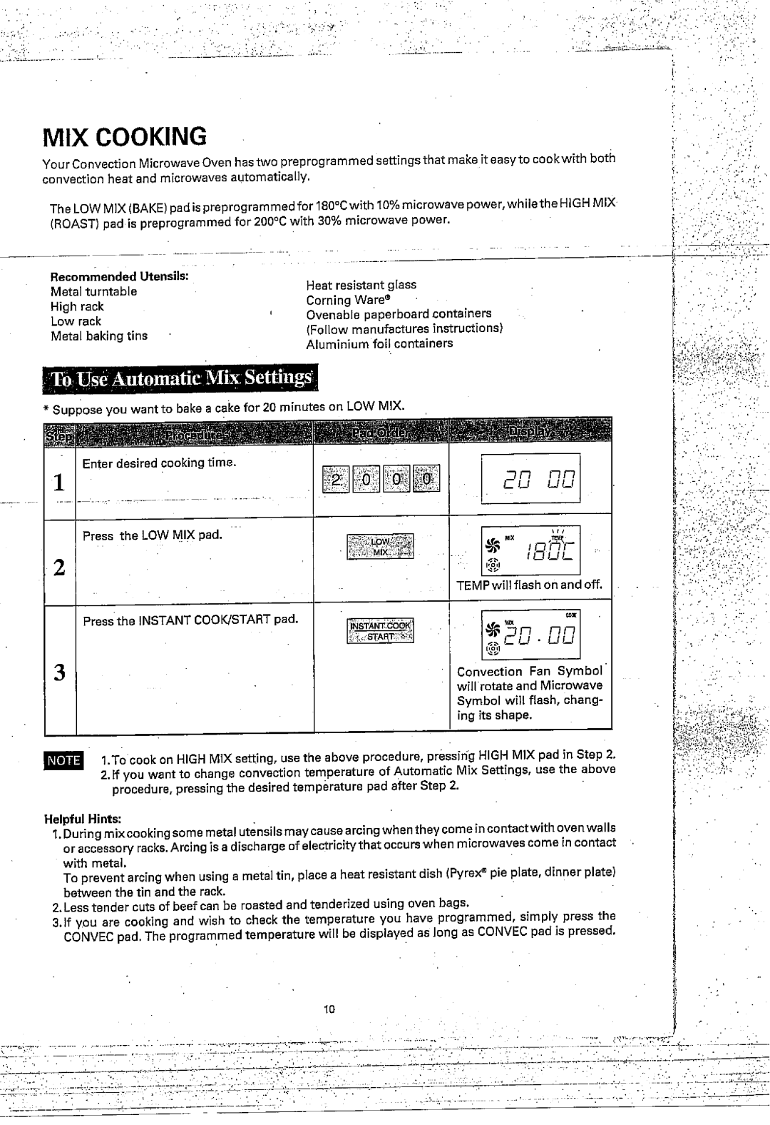 Sharp R-7A54 manual 