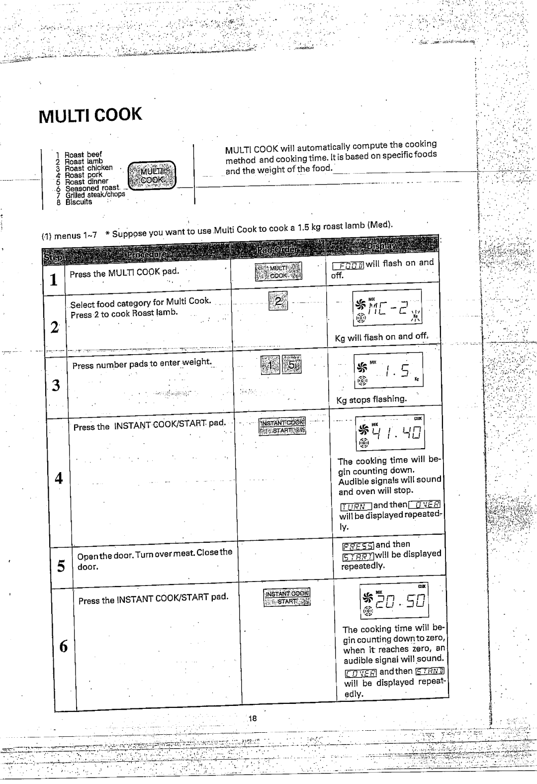 Sharp R-7A54 manual 