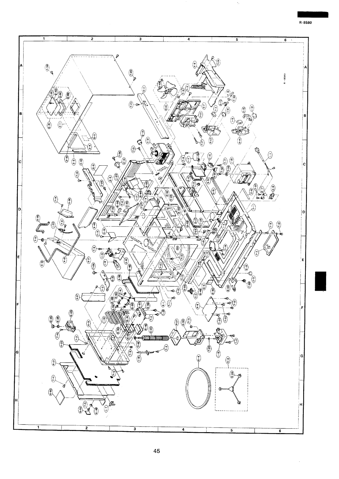 Sharp r-8580 manual 