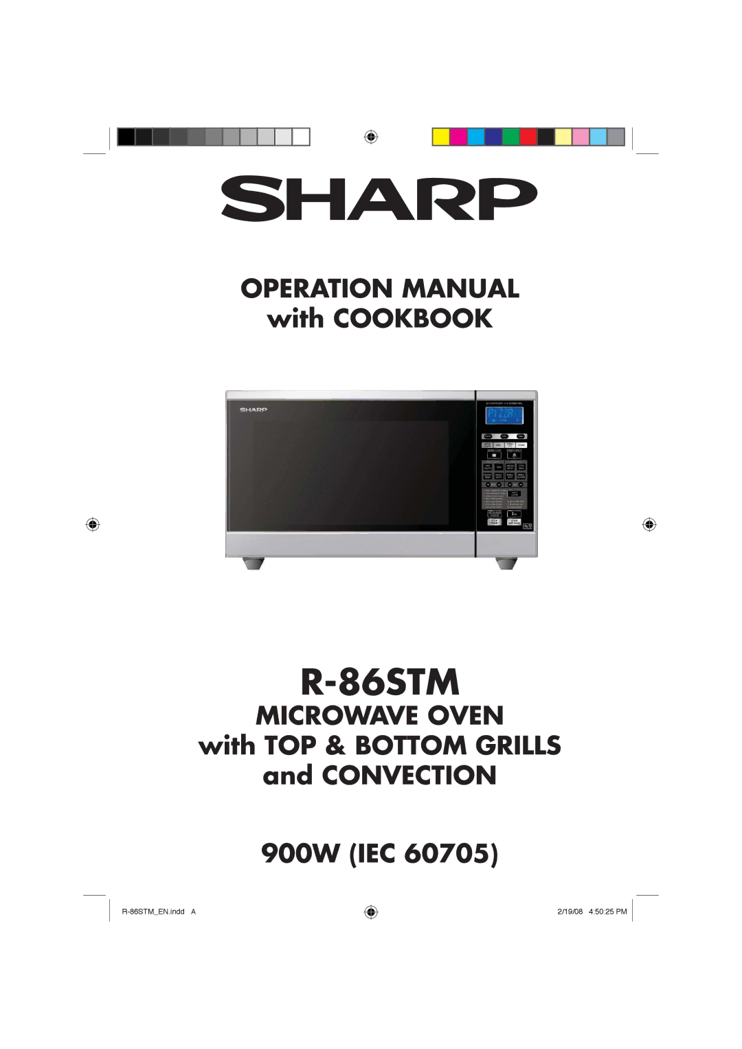 Sharp R-86STM manual 