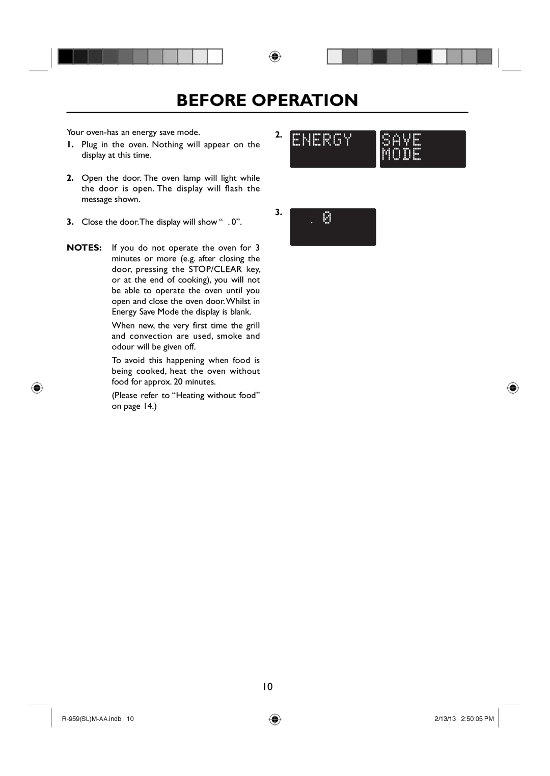 Sharp R-959(SL)M-AA manual Before Operation 