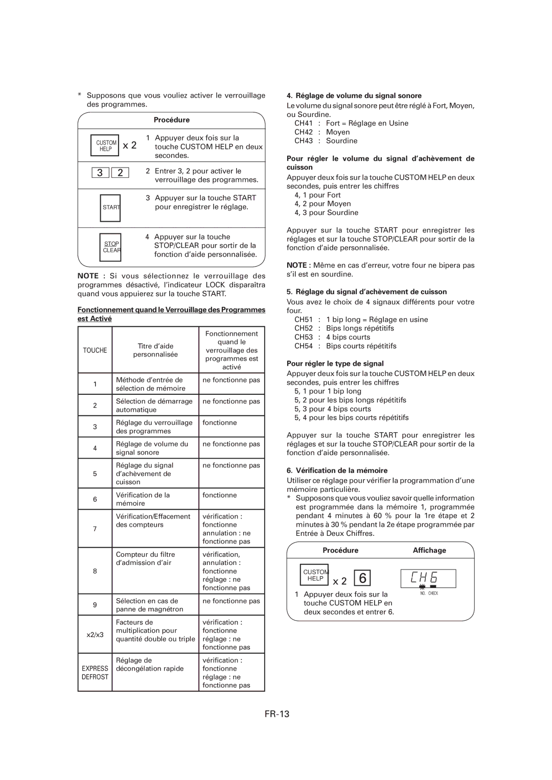 Sharp CD2200M, R-CD1200M, CD1800M operation manual FR-13 