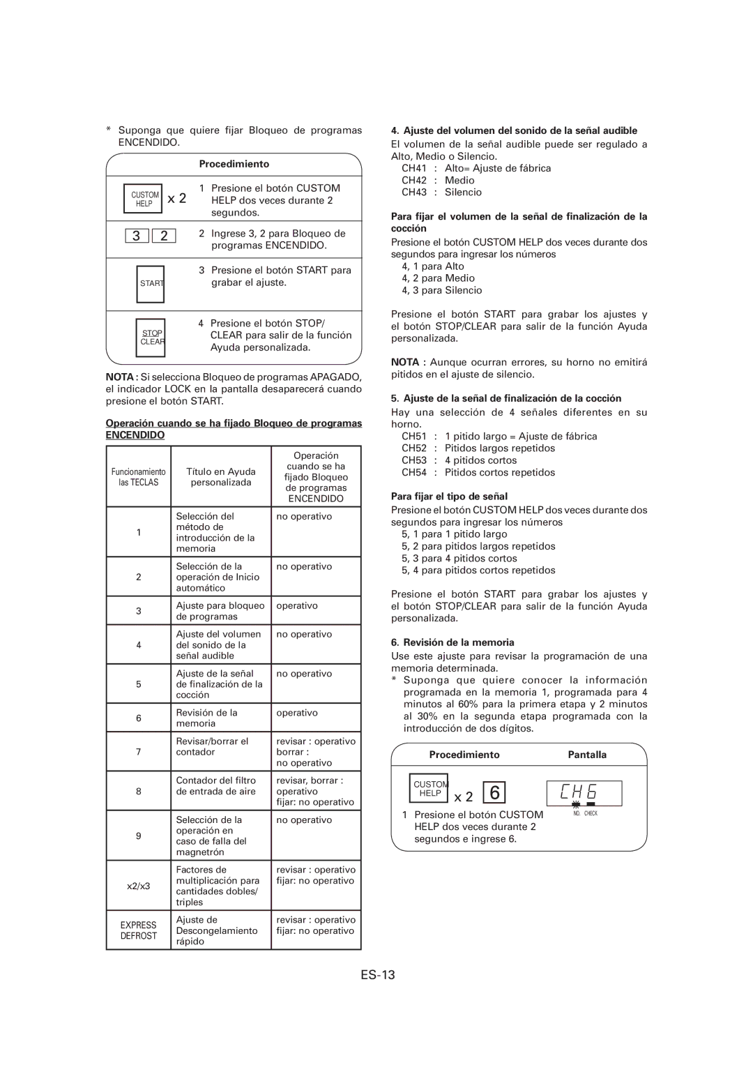 Sharp CD2200M, R-CD1200M, CD1800M operation manual ES-13 