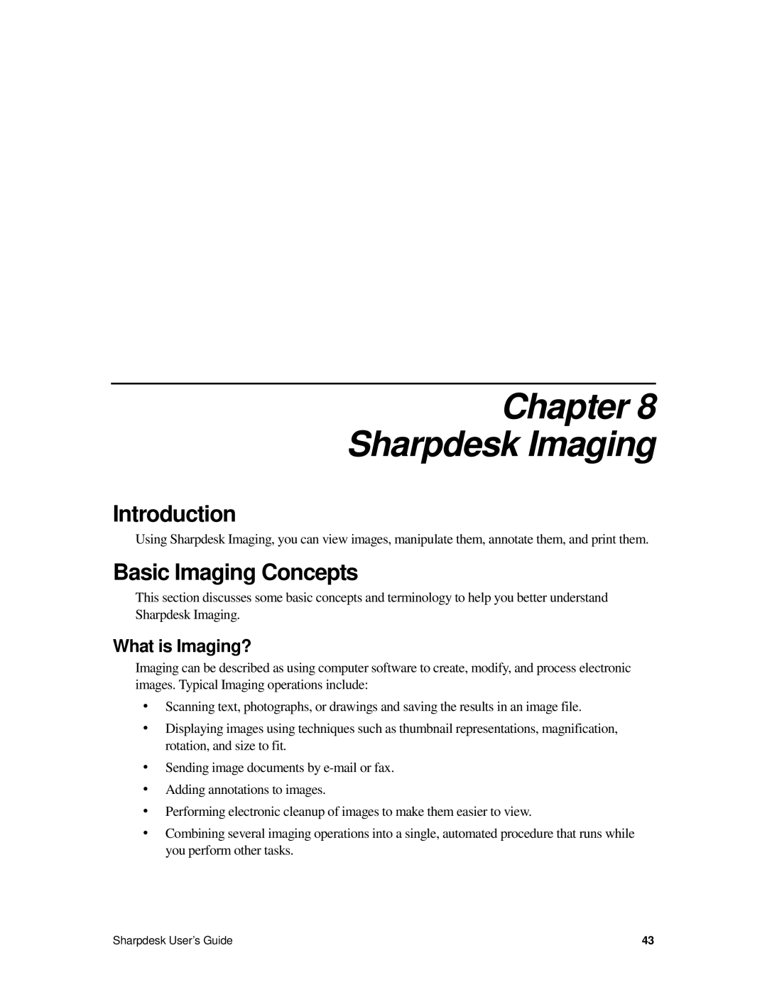 Sharp R2.7 manual Chapter Sharpdesk Imaging, Basic Imaging Concepts, What is Imaging? 