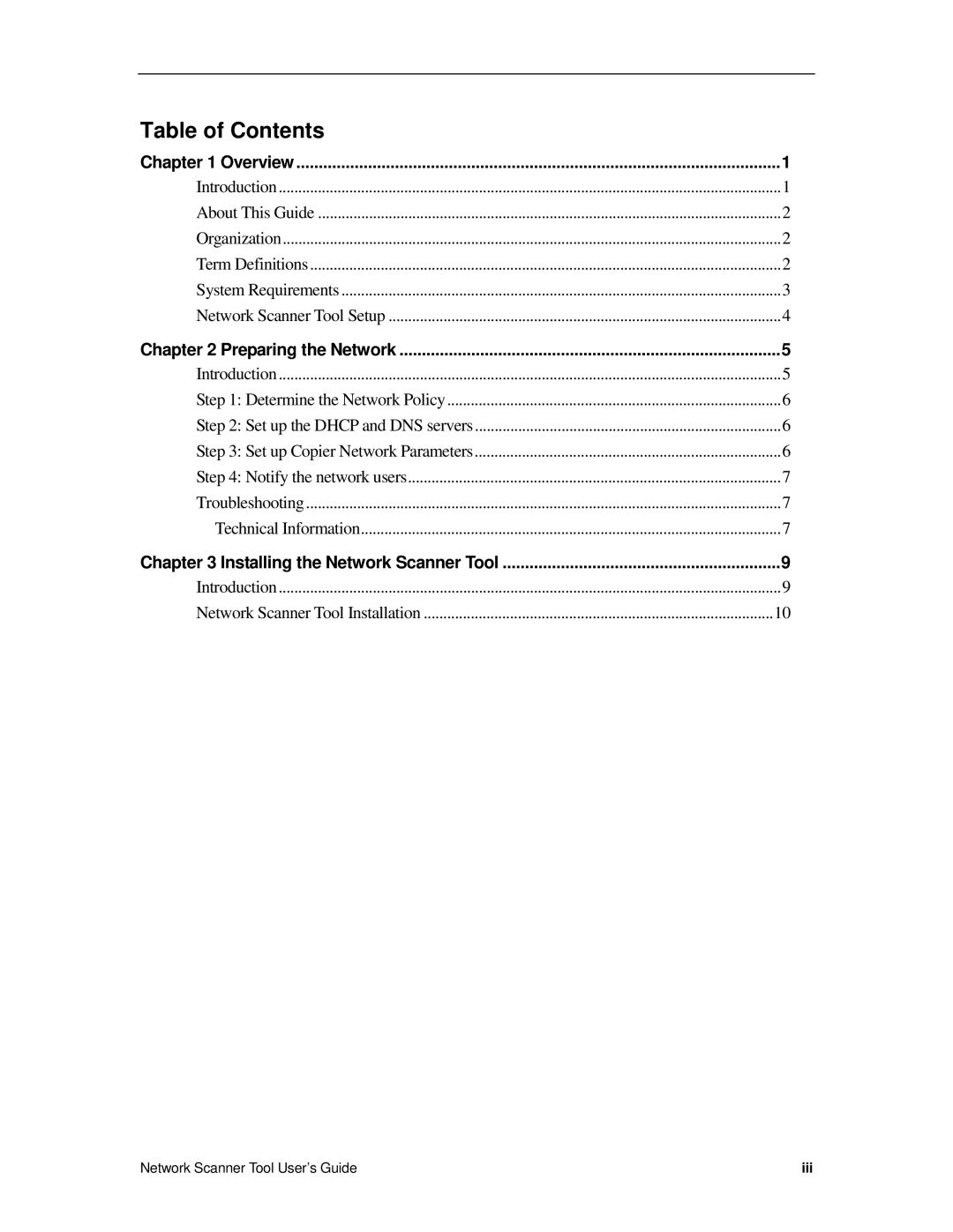 Sharp R2.7 manual Table of Contents 