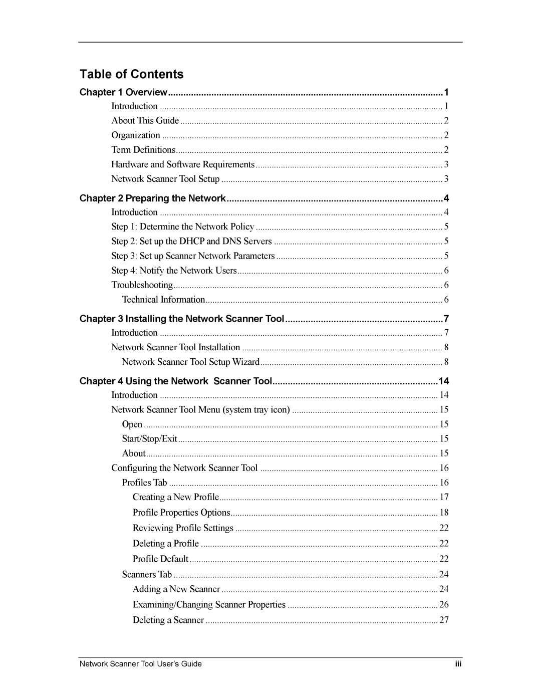 Sharp R3.1 manual Table of Contents 