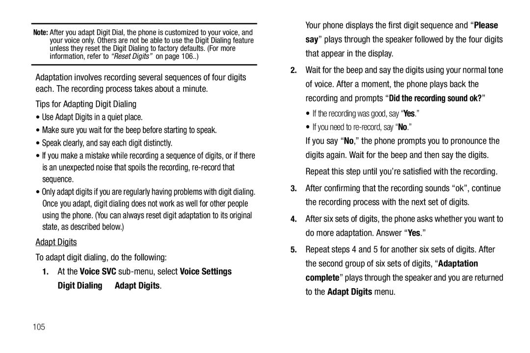 Sharp R520_CJ16_MM_111009_F4 user manual Adapt Digits To adapt digit dialing, do the following 