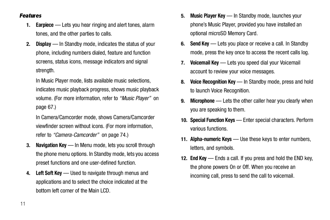 Sharp R520_CJ16_MM_111009_F4 user manual Features 