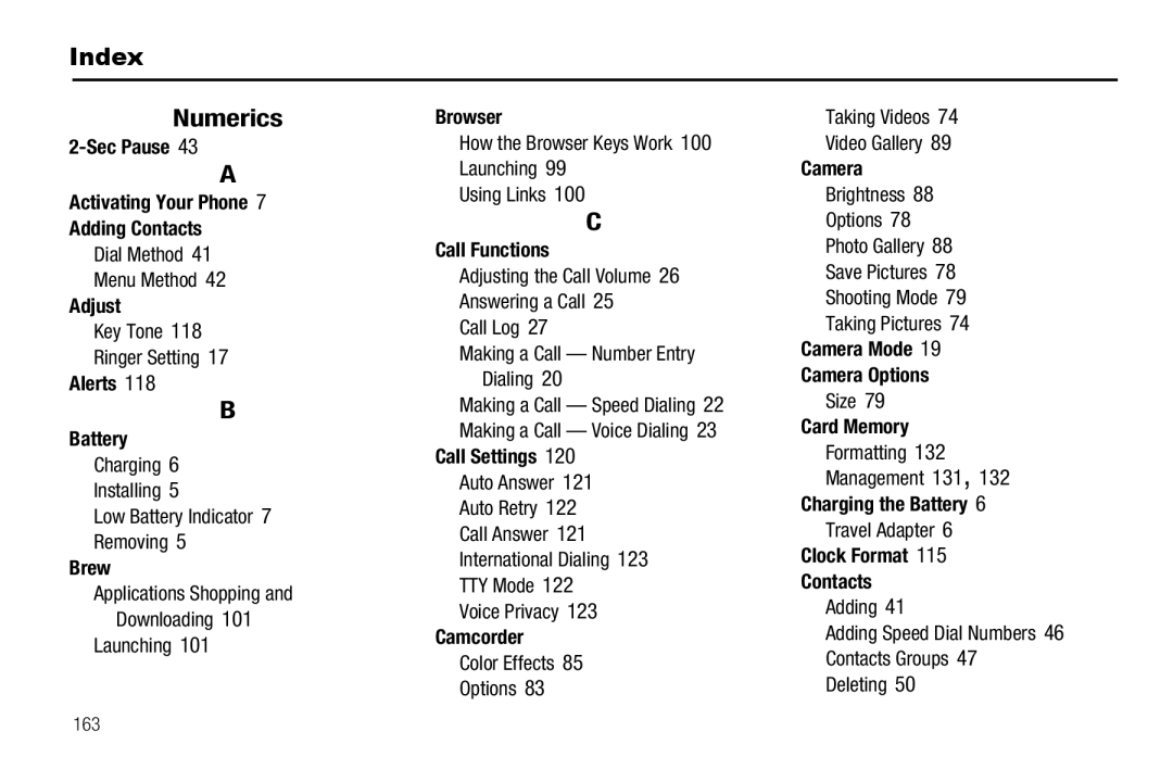 Sharp R520_CJ16_MM_111009_F4 user manual Index Numerics 