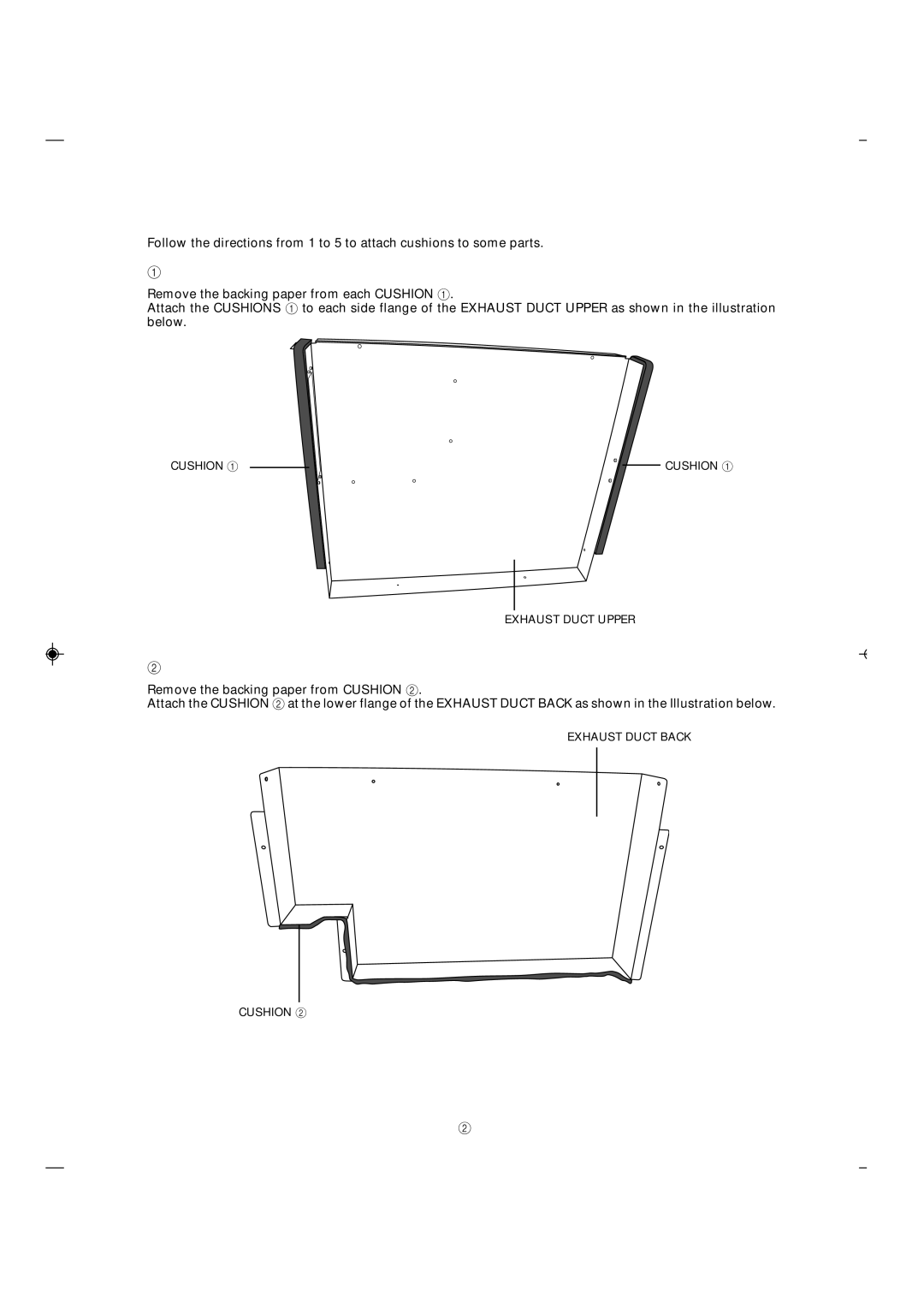 Sharp RK-12S30 installation instructions Preparation, Exhaust Duct Upper, Exhaust Duct Back 