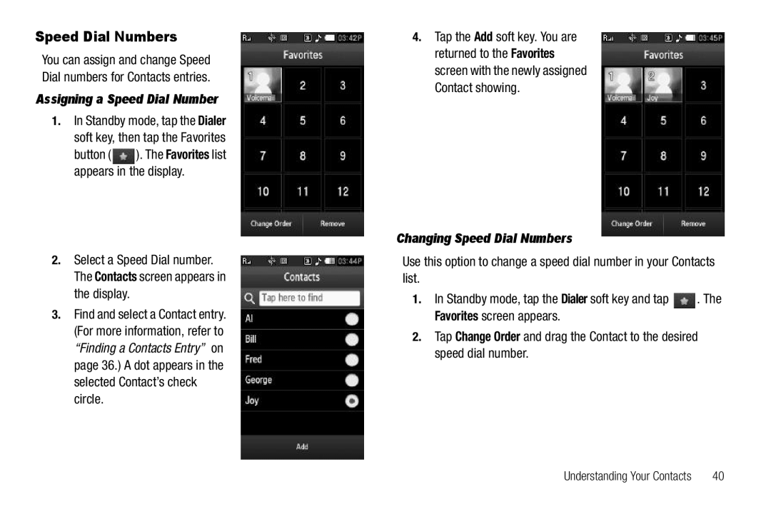 Sharp SCH-R850 user manual Assigning a Speed Dial Number, Changing Speed Dial Numbers 