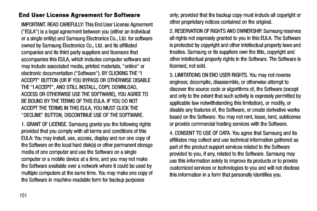 Sharp SCH-R850 user manual End User License Agreement for Software 