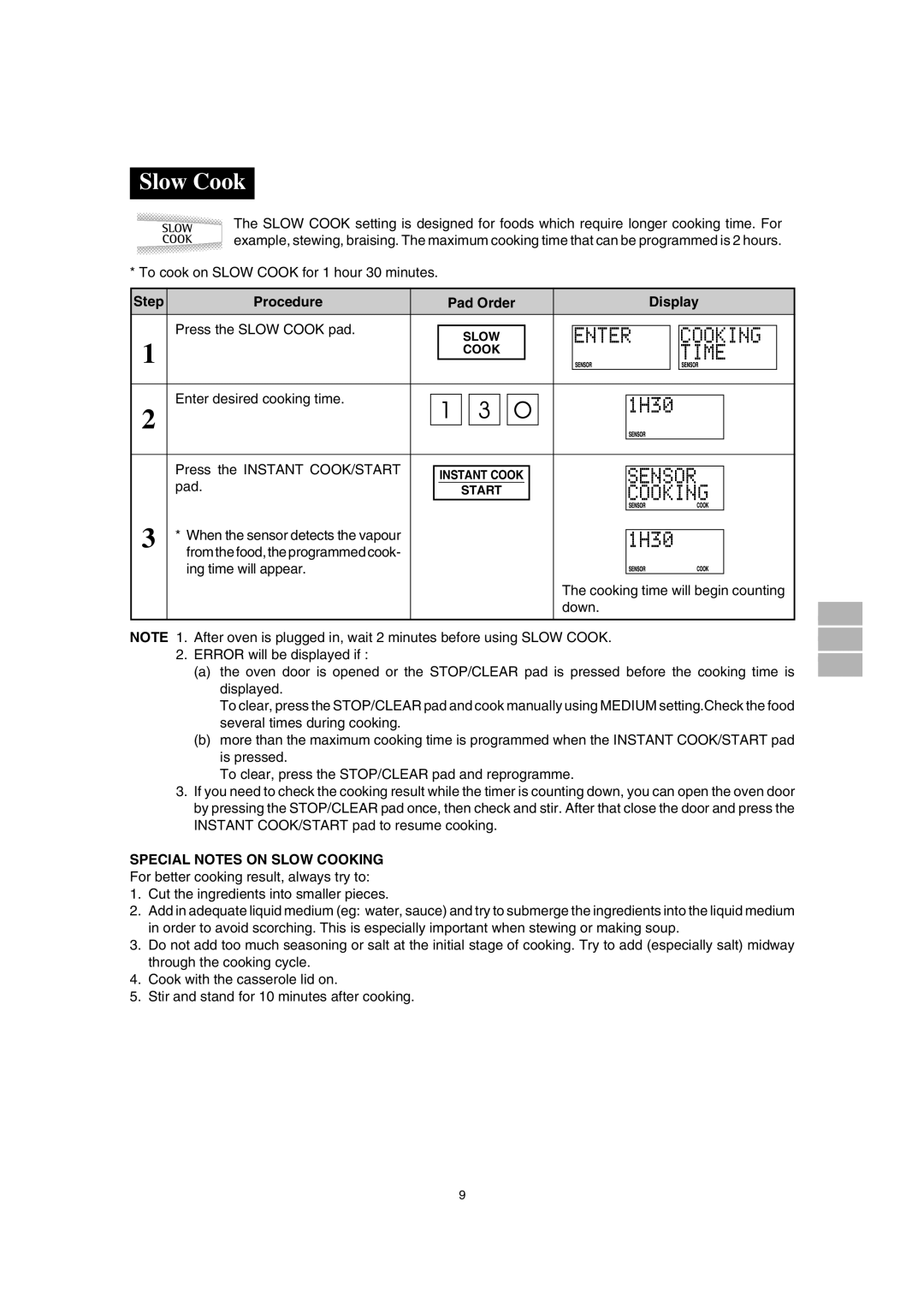 Sharp A40267, SCR/SCRNZ, R-380H manual Slow Cook, N S O R 