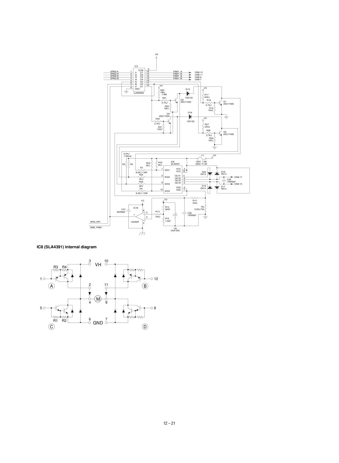 Sharp SF-1120, SF-1020 service manual Gnd 