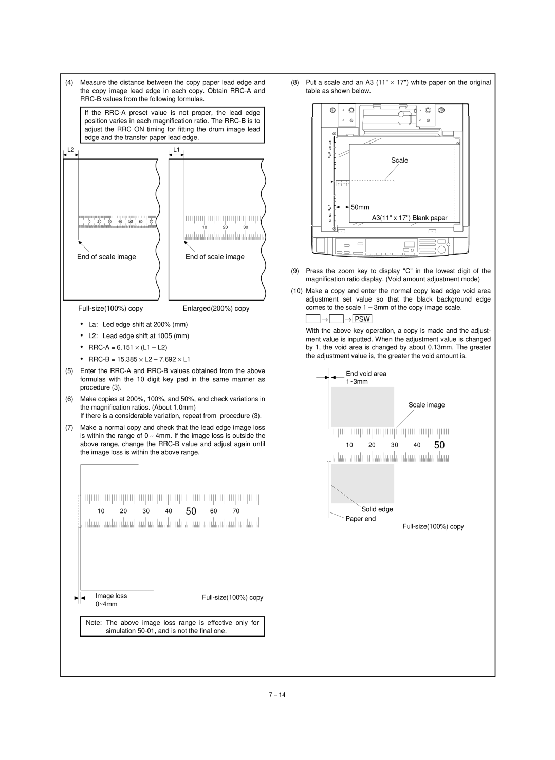 Sharp SF-1120, SF-1020 service manual End of scale image 